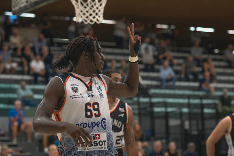Silmy Joao Caputo a été un joueur clé lors de la victoire d’Union Neuchâtel samedi, en inscrivant 28 points (photo d’archives : Albin Tissier).