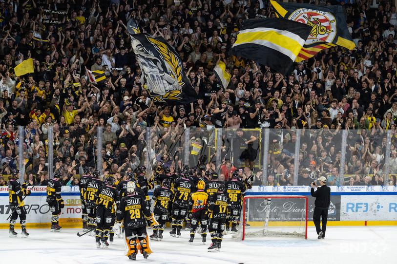 Le HC Ajoie a rendu fier son public. (Photo : KEYSTONE/Peter Schneider)