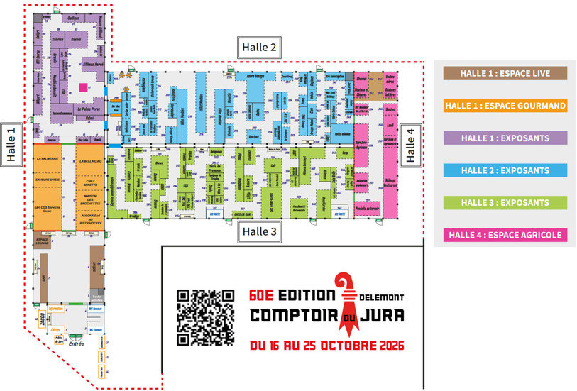 Sous sa nouvelle forme, le Comptoir du Jura s’étendra sur 1’000 m2 supplémentaires. (Plan : Comptoir du Jura.)