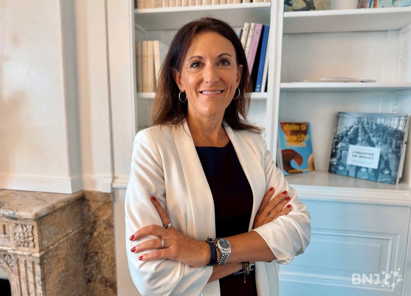 Michèle Frutiger dans les locaux de Piguet Galland à Neuchâtel.