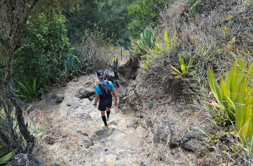 Morane Montavon a terminé le trail de la Diagonale des Fous sur l'Île de la Réunion.