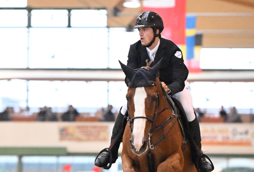 Bryan Smits a gagné le Grand Prix CSI** des Challenges de Chevenez sur son cheval Verdi van't Laerhof Z dimanche. (Photo : Georges Henz)