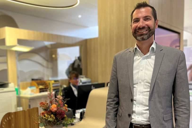 Alexandre Omont, directeur général du Réseau de l'Arc, évoque l'avenir de l'Hôpital de Moutier.