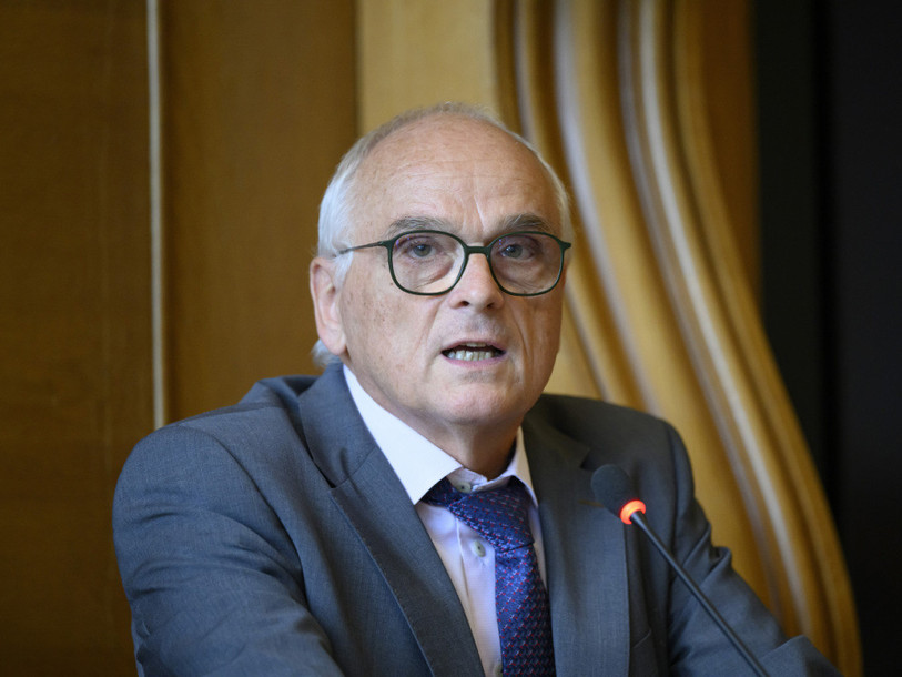 Pierre Alain Schnegg est candidat à la succession de Guy Parmelin au Conseil fédéral. (Photo: KEYSTONE/CHRISTIAN BEUTLER)