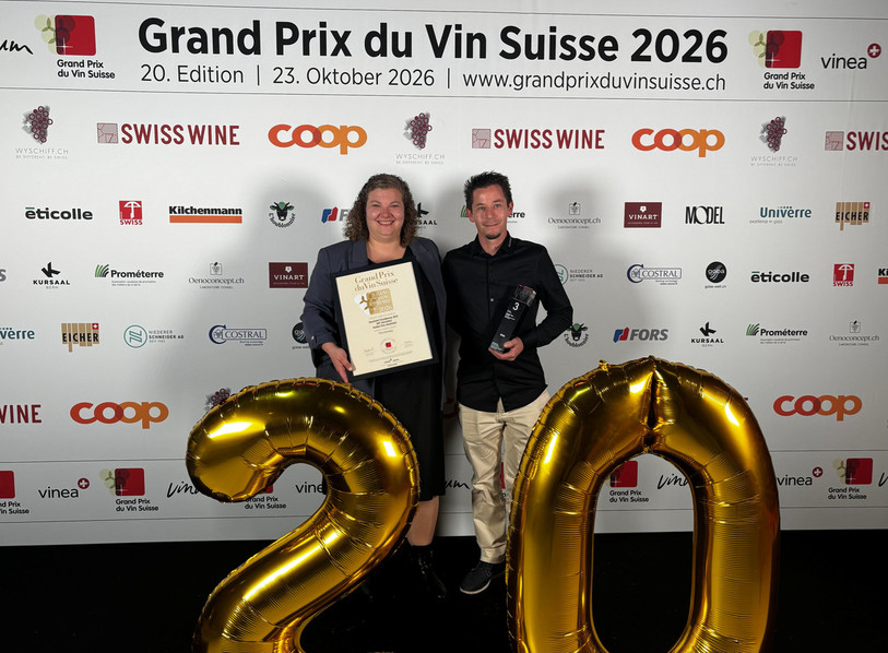 Marylin et Patrick Sandoz, de Sandoz Vins. (Photo: Neuchâtel Vins et Terroir)