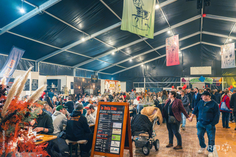 Le Comptoir du Jura, ici son espace gourmand, a séduit le public. 