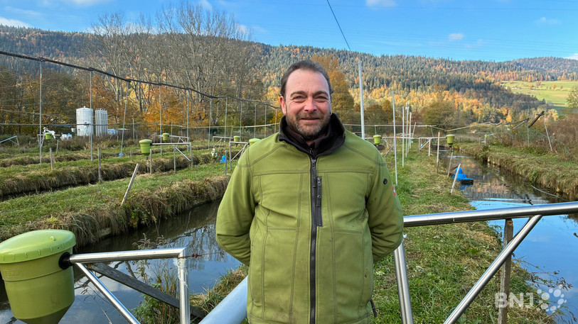 Après plusieurs mois tendus, François Geiger, responsable de l'exploitation Bio Fish Valley SA à Môtiers, respire enfin.