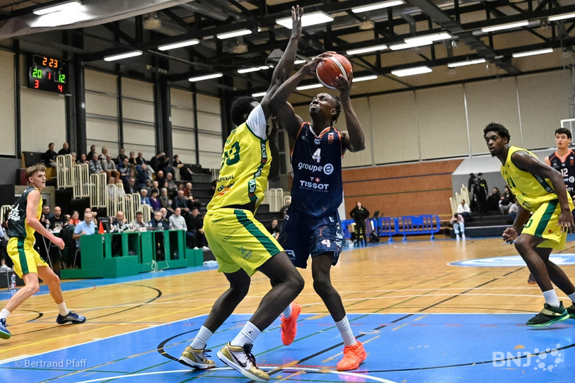Nelson Kuba et les siens n'ont rien pu faire face à Monthey samedi. (Photo : Bertrand Pfaff)