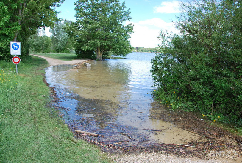 Le lac de Neuchâtel avait débordé en 2015 à cause des intempéries. (Photo: archives)