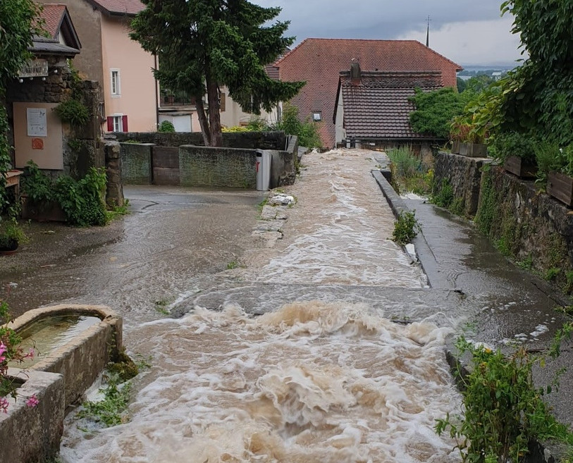 Quelques caves ont été inondées par les eaux du Ruau.