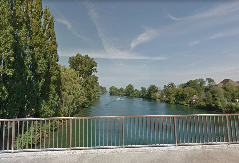 Interdiction de naviguer sur le canal de la Thielle (Photo: Google Maps)