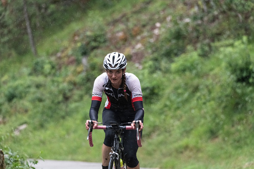 Marianne Froidevaux s'est imposée dans la pluie et le froid à Saignelégier (photo : Emilien Lanz).