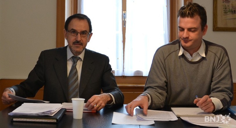 Le président du CAF Philippe Garbani (à gauche) et son secrétaire David Gaffino (à droite)