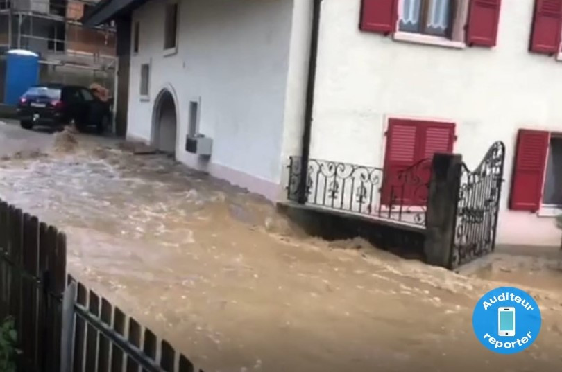 Des inondations ont touché Soyhières vendredi après-midi.
