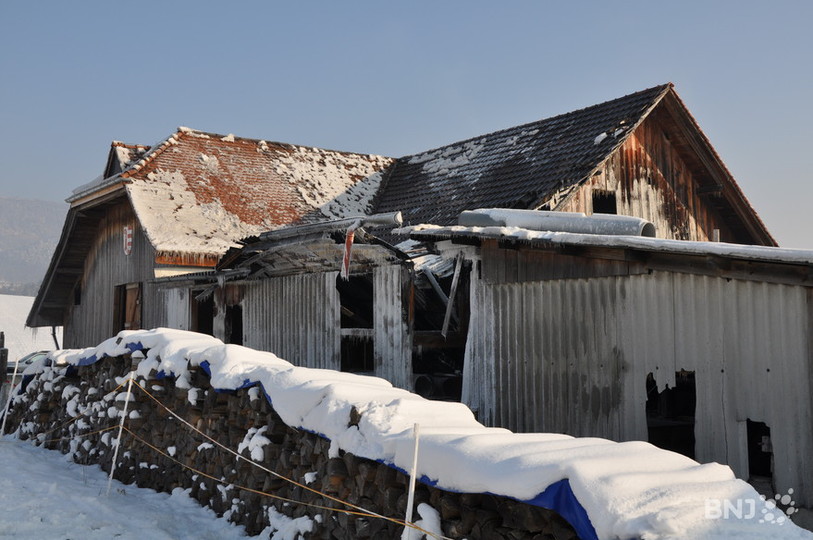 Incendie, Develier, grange, ferme