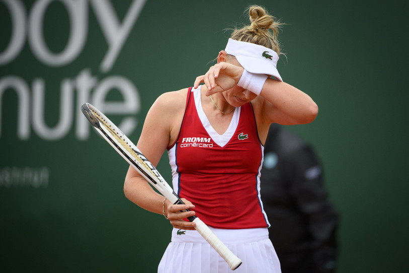 Jil Teichmann déclare forfait en raison d'une blessure. (Photo : archives KEYSTONE / Laurent Gillieron).