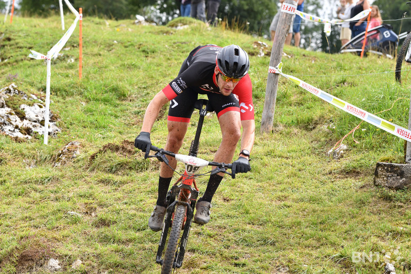 Andy Kläy a remporté la victoire dimanche au Noirmont (photo : archives/Georges Henz).