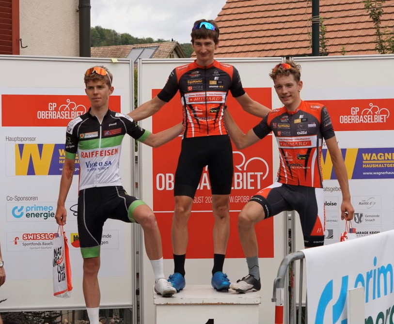 Un podium 100% jurassien. (Photo : Jocelyn Jolidon).