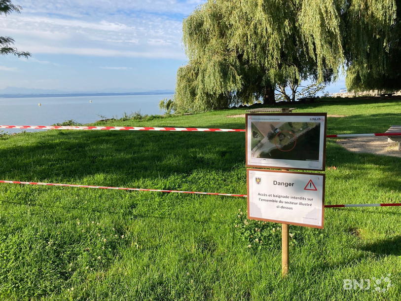 Certaines zones au bord du lac sont toujours fermées au public pour des raisons de sécurité.