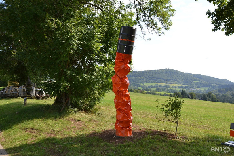 Le tracé est jalonné de plusieurs œuvres, comme celle de Rudolf Tschudin. (Photo : archives).