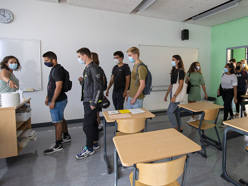 34 classes ont été mises en quarantaine depuis la rentré. (Photo : KEYSTONE / Salvatore di Nolfi).