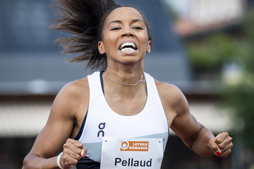 Rachel Pellaud a amélioré samedi son record jurassien du 400m de 75 centièmes ! (KEYSTONE/Jean-Christophe Bott)