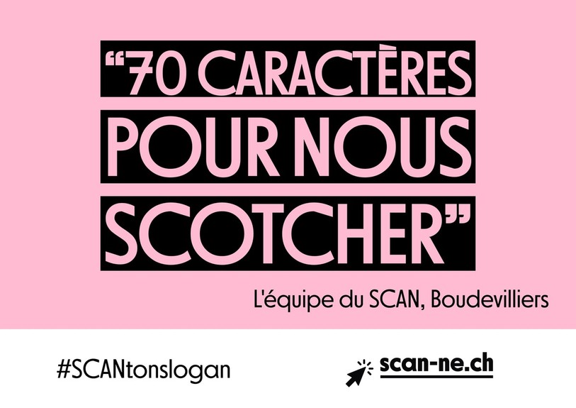 Les Neuchâtelois ont jusqu'au 5 septembre pour proposer leur slogan. (Photo : SCAN).