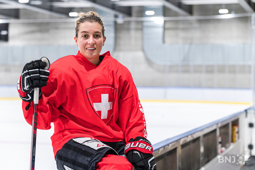 Sarah Forster, ici au centre d'entraînement à Cham lors de la préparation, rêve d'une nouvelle médaille au Canada. (Photo : Jonathan Vallat)