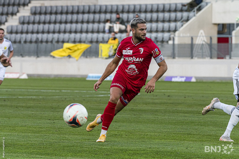 Match nul pour le FC Bienne de Ricardo Colamartino du FC Bienne (photo : Jonathan Vallat).