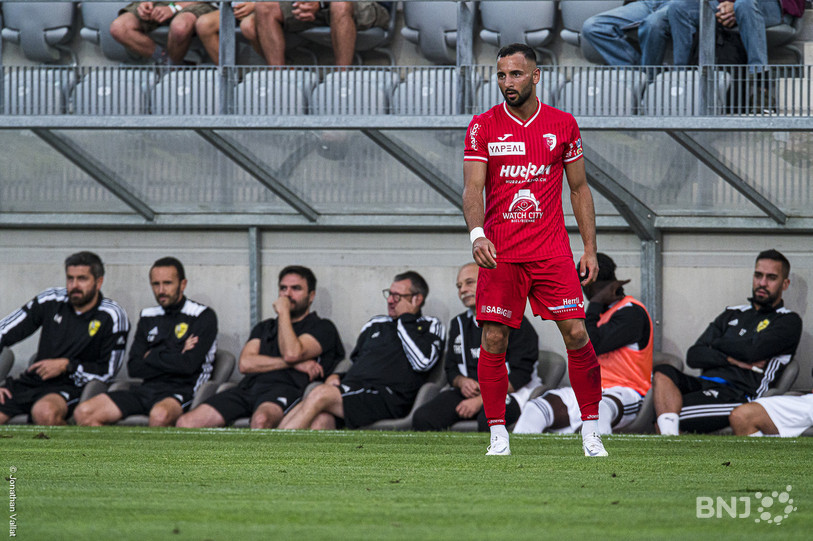 Adrian Fleury et ses coéquipiers du FC Bienne sont tombés sur un os samedi (photo : Jonathan Vallat).