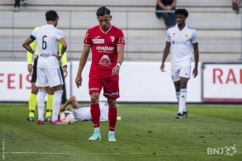 Dragan Stjepanovic et le FC Bienne ont été dominé par une équipe du niveau inférieur samedi. (Photo : archives Jonathan Vallat)