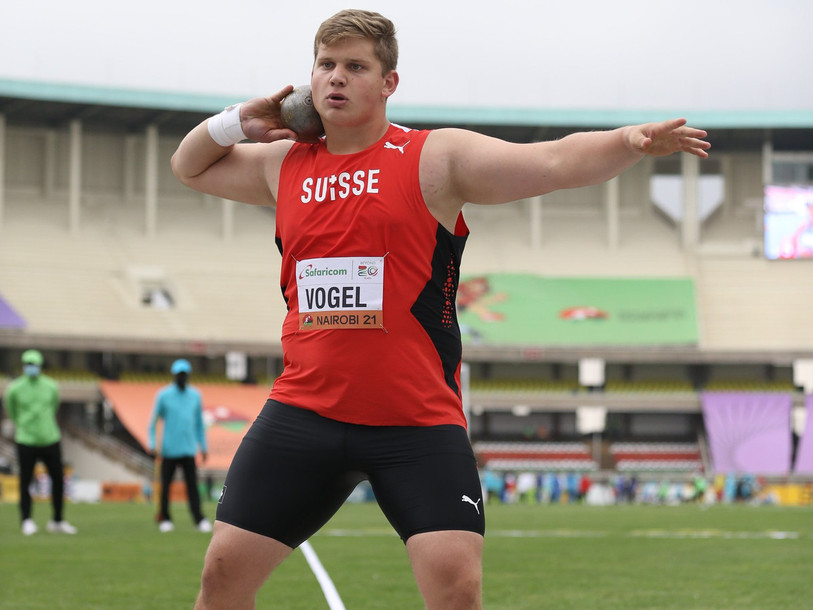 Jephté Vogel est dans la liste des nominés pour le titre de meilleur espoir sportif suisse 2021. (photo : Swiss Athletics).