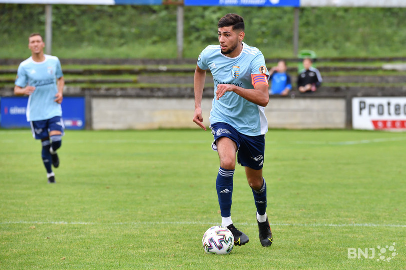 Hichem Zouai et ses coéquipiers du FC Moutier restent derniers du classement (photo : archives/Georges Henz).