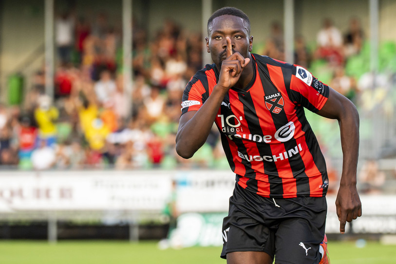 Louis Mafouta ne marquera plus de but pour Xamax ce printemps. (photo : KEYSTONE/Jean-Christophe Bott).