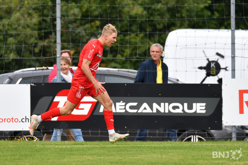 Maxime Eschmann a marqué pour le FC Tavannes/Tramelan samedi. (Photo : archives Georges Henz)