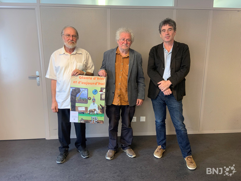 Blaise Droz (au centre) s'est entouré de Pascal Flotron (à Gauche) et de Lionel Cavin (à droite) pour réaliser son film.