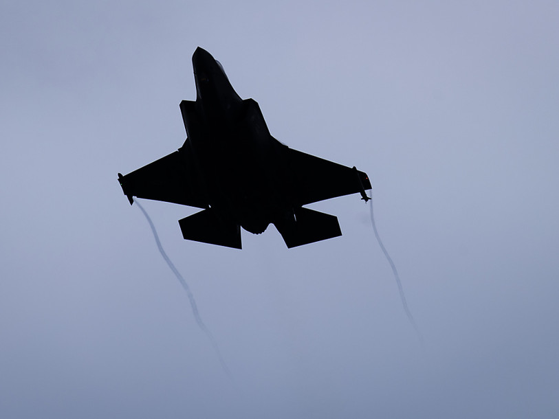 Une initiative est lancée contre l'acquisition des avions de combat F-35. (Photo : KEYSTONE / Peter Klaunzer).