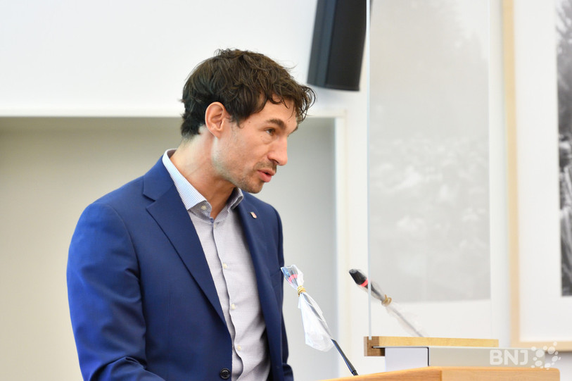Le député PDC Olivier Goffinet a dégagé l'unanimité autour de sa motion (photo: Georges Henz).