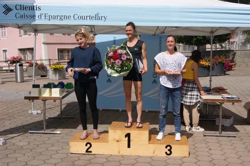 Odile Spycher de Saignelégier est sur la plus haute marche du podium. (Photo : VCV).
