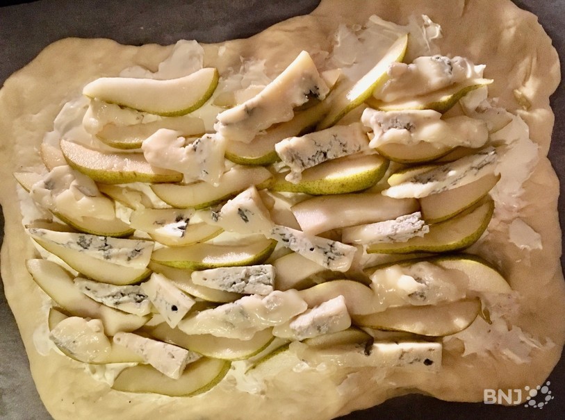 focaccia poires-gorgonzola