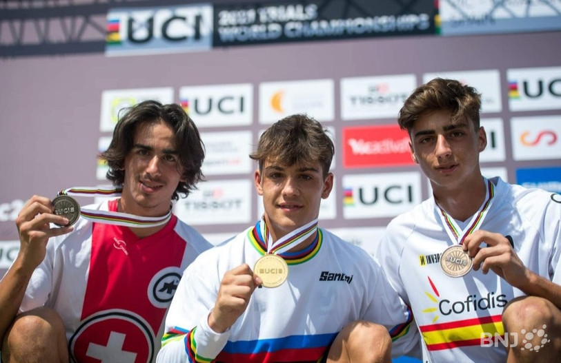 Podium Juniors (de gauche à droite) : Loris Gonzales, Marti Riera et Nil Benitez.