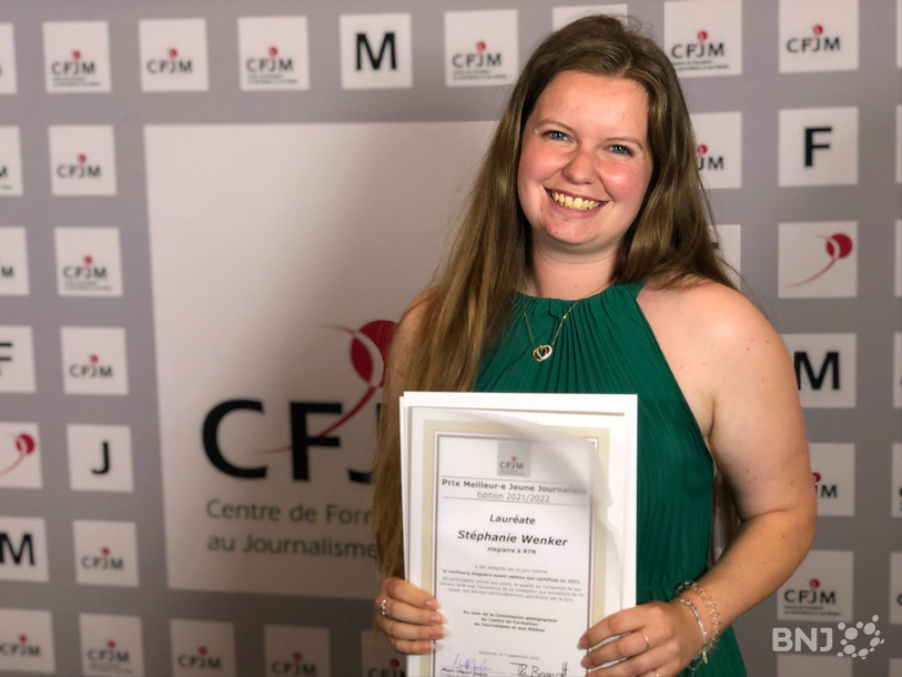 Stéphanie Wenker a remporté le prix grâce à son enquête sur les menstruations chez les sportives.