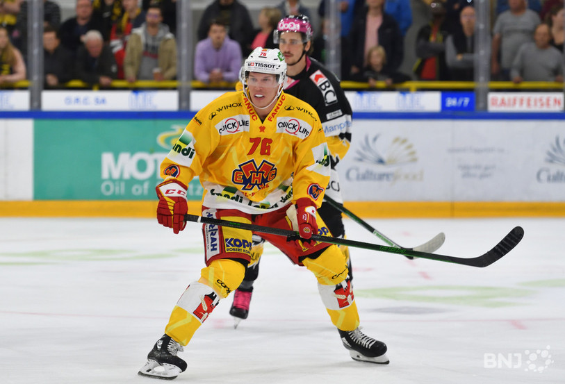 Jere Sallinen a marqué le but de l'égalisation. En vain. (photo : Georges Henz).