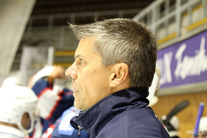 Marc Gaudreault, entraîneur du HC Uni, victorieux mercredi soir.