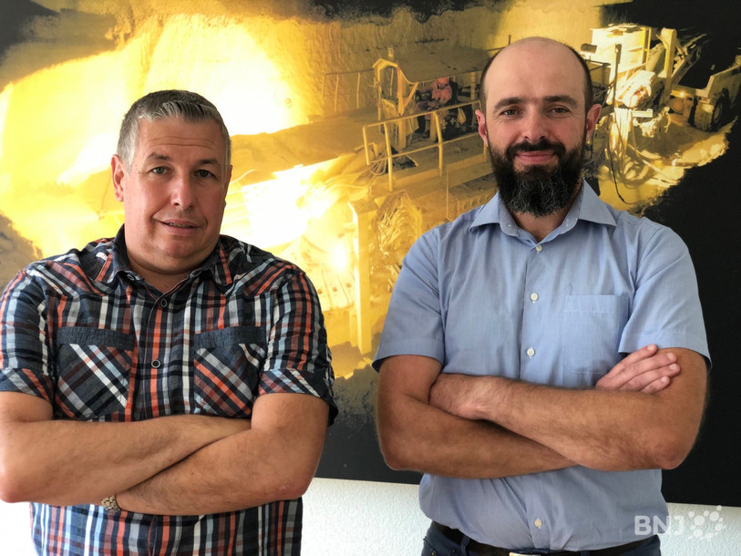 Alain Turberg, directeur administration et RH et Gilles Lequertier, directeur général d'Infra Tunnel SA.