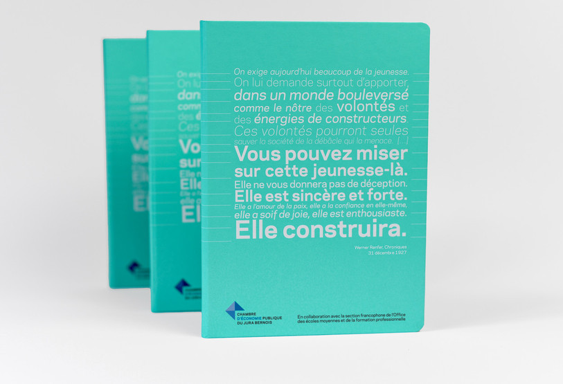 Les carnets ont été pensés dans un design jeune et dynamique (photo : CEP)