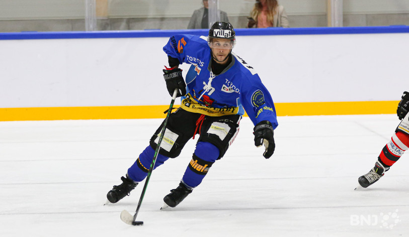 Jérôme Péteut et le HC Moutier reviennent à 1-1 dans la série (photo archive : Mauricette Schnider).