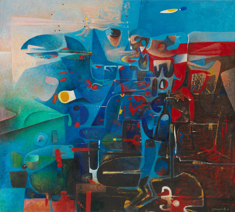 « Atlantique », 1966, peinture à l’huile sur toile, 111 x 101 cm, coll. particulière.