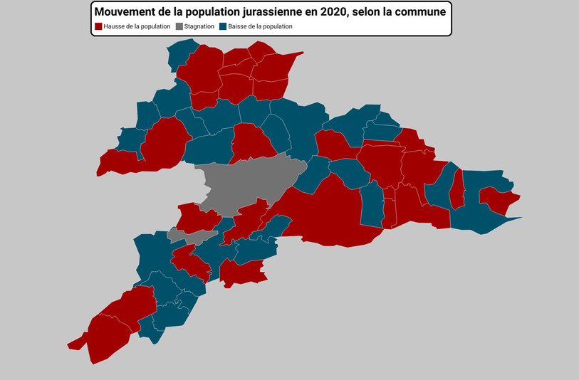 Le canton du Jura a gagné des habitants en 2020, selon la statistique de la population et des ménages (STATPOP).