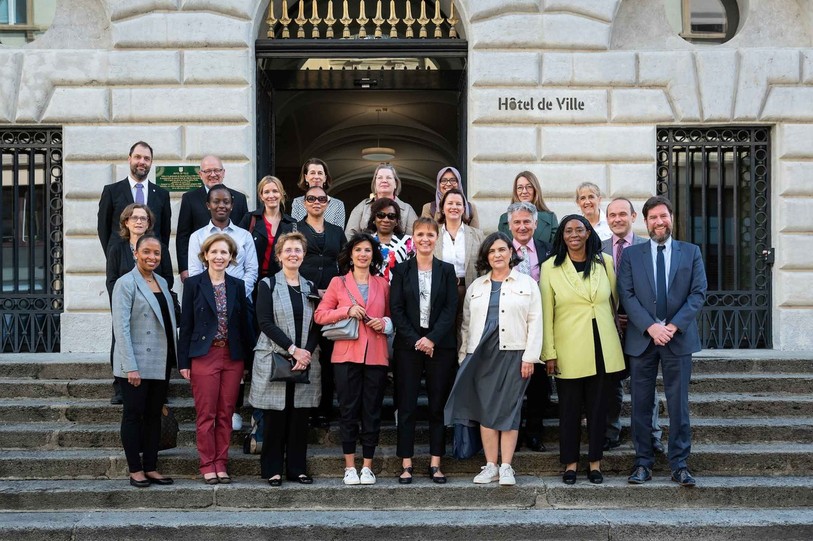 18 ambassadrices à la visite de Neuchâtel. (Photo : Ville de Neuchâtel)